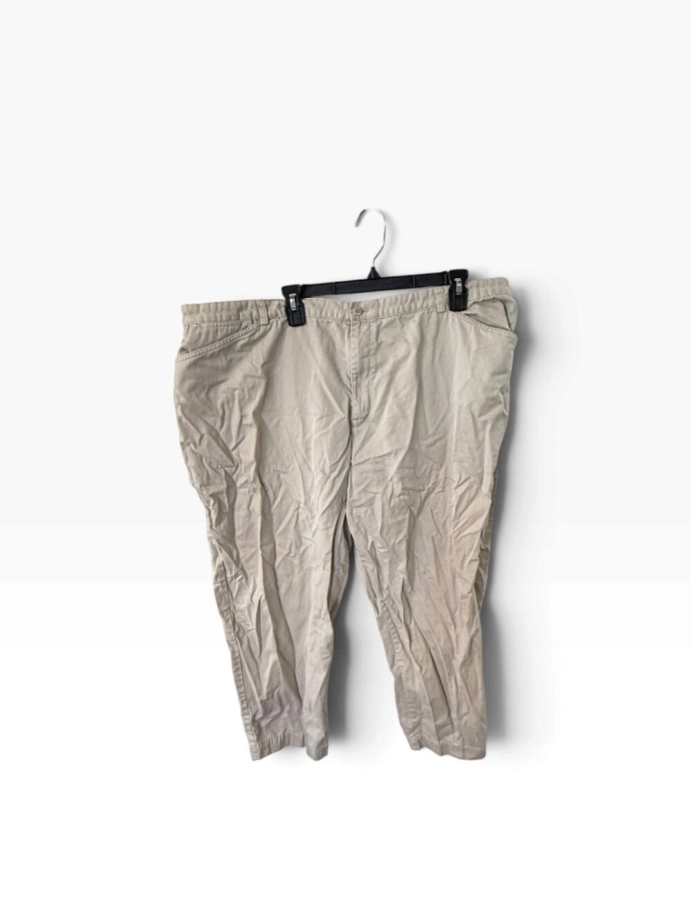 C.J. Banks Women’s Plus Size 24W Tan Khaki Pants – Casual Straight Leg